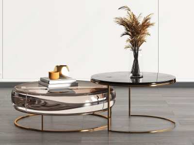 现代茶几3D模型下载